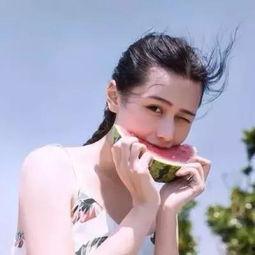 网红吃瓜微信头像图片女